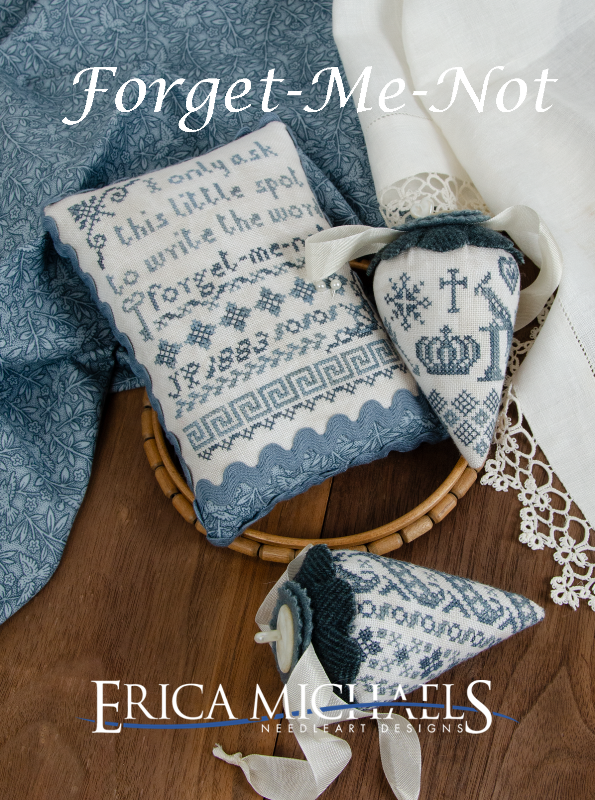 PREORDER Forget-me-Not - Erica Michaels - Cross Stitch Pattern, Needlecraft Patterns, The Crafty Grimalkin - A Cross Stitch Store