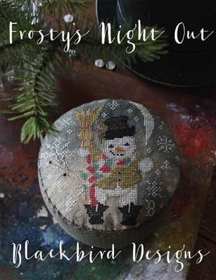 Frosty's Night Out - Blackbird Designs - Cross Stitch Pattern, Needlecraft Patterns, Needlecraft Patterns, The Crafty Grimalkin - A Cross Stitch Store