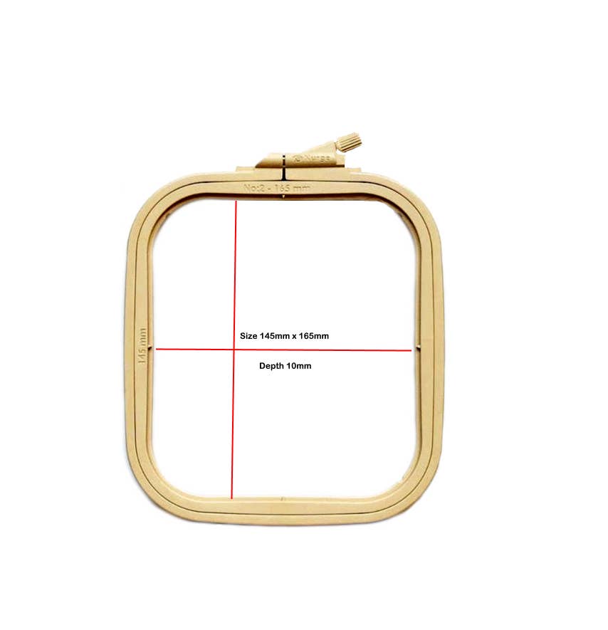 Nurge Square Plastic Hoops 145 x 165mm (5.7" x 6 1/2")