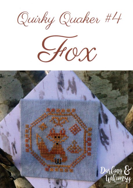 Quirky Quaker Fox - Darling and Whimsy - Cross Stitch Pattern