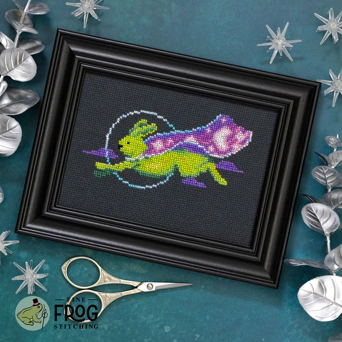 Nimble Nightbringer - Fine Frog Stitching - Cross Stitch Pattern