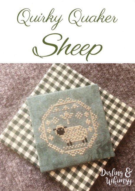 Quirky Quaker Sheep - Darling and Whimsy - Cross Stitch Pattern