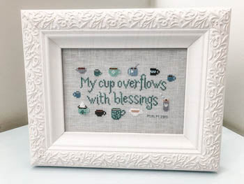 Blessings Overflow - Sweet Wing Studio - Cross Stitch Pattern, Needlecraft Patterns, The Crafty Grimalkin - A Cross Stitch Store