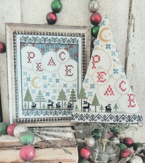 Fifth Day of Christmas Sampler and Tree - Hello From Liz Mathews - Cross Stitch Pattern, Needlecraft Patterns, The Crafty Grimalkin - A Cross Stitch Store