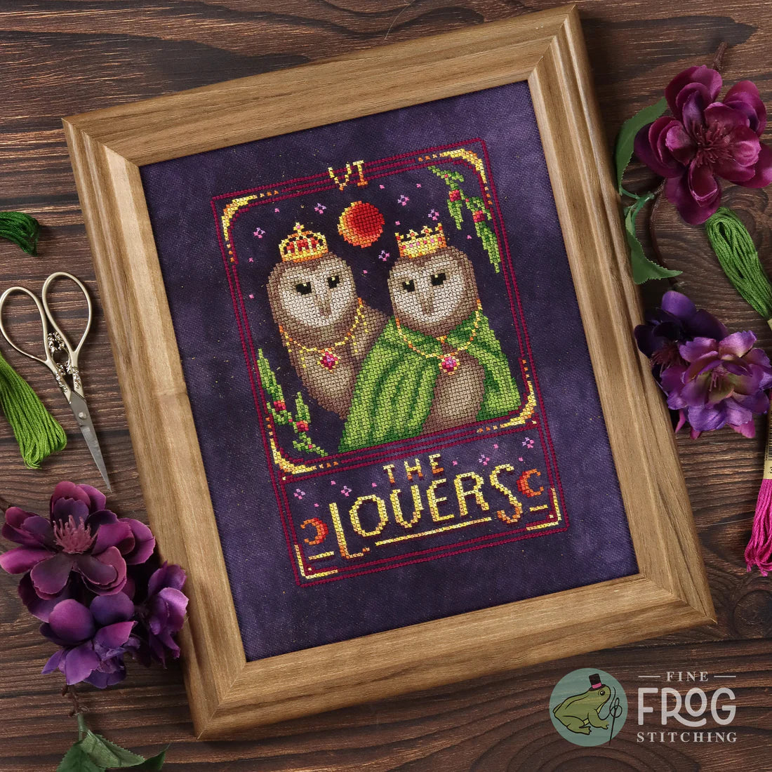 Feather Tarot: The Lovers - Fine Frog Stitching - Cross Stitch Pattern