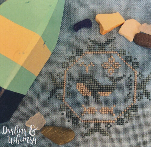 Quirky Quaker Whale - Darling and Whimsy - Cross Stitch Pattern