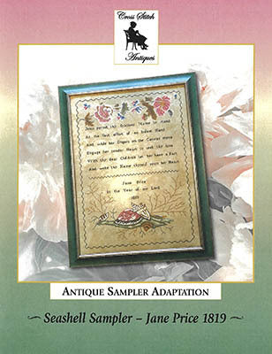 Seashell Sampler Jane Price 1819 - Cross Stitch Antiques - Cross Stitch Patterns, Needlecraft Patterns, The Crafty Grimalkin - A Cross Stitch Store