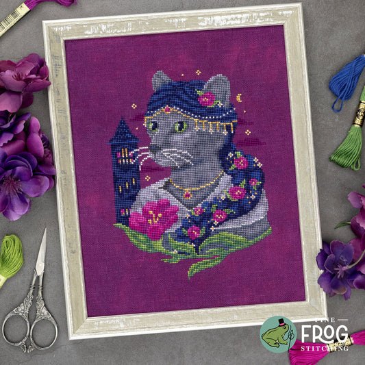 Purrsinette - Fine Frog Stitching - Cross Stitch Pattern