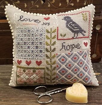 Lovey Dovey - Samplers not Forgotten - Cross Stitch Pattern, Needlecraft Patterns, The Crafty Grimalkin - A Cross Stitch Store