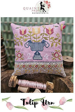 Tulip Urn - Quaint Rose NeedleArts - Cross Stitch Patterns, Needlecraft Patterns, The Crafty Grimalkin - A Cross Stitch Store