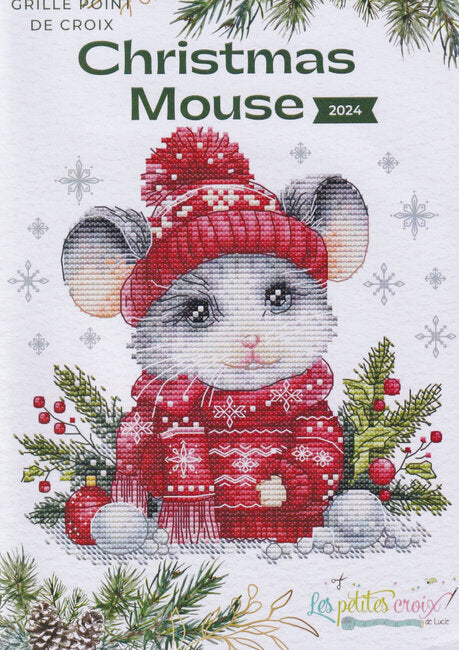 Christmas Mouse - Les Petites croix de Lucie - Cross Stitch Pattern