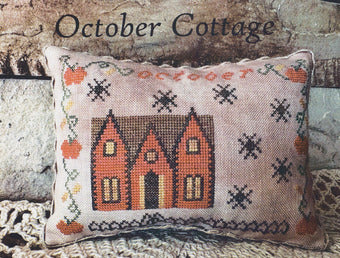 October Cottage - From the Heart - Cross Stitch Pattern, Needlecraft Patterns, Needlecraft Patterns, The Crafty Grimalkin - A Cross Stitch Store