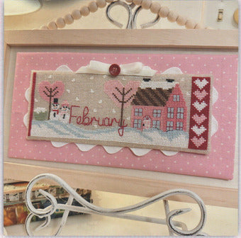 The February House - Luhu Stitches - Cross Stitch Pattern, Needlecraft Patterns, The Crafty Grimalkin - A Cross Stitch Store