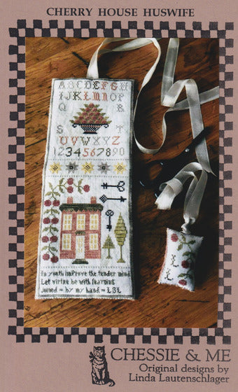 Cherry House Huswife - Chessie and Me - Cross Stitch Pattern, Needlecraft Patterns, The Crafty Grimalkin - A Cross Stitch Store
