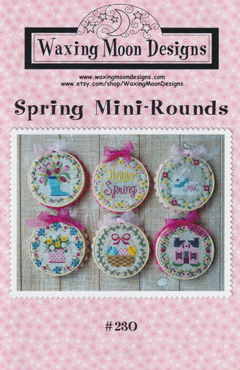 Spring Mini-Rounds - Waxing Moon Designs - Cross Stitch Pattern, Needlecraft Patterns, Needlecraft Patterns, The Crafty Grimalkin - A Cross Stitch Store
