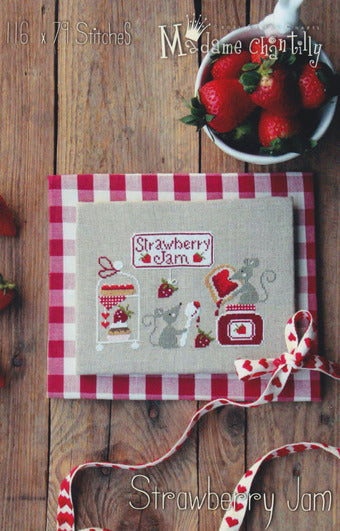 Strawberry Jam -  Madame Chantilly - Cross Stitch Pattern, Needlecraft Patterns, Needlecraft Patterns, The Crafty Grimalkin - A Cross Stitch Store