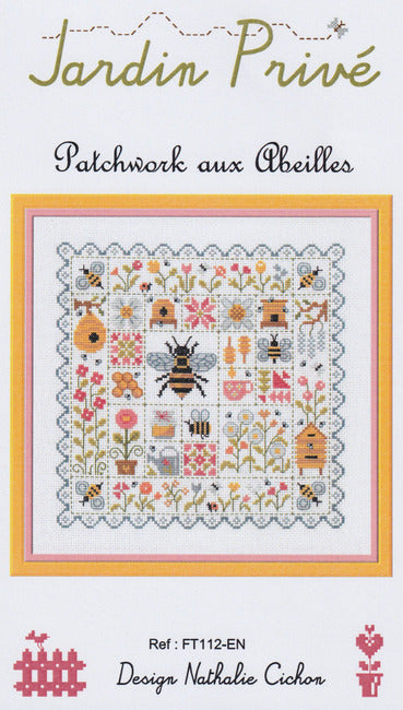 Patchwork aux Abeilles - Jardin Prive - Cross Stitch Pattern, Needlecraft Patterns, Needlecraft Patterns, The Crafty Grimalkin - A Cross Stitch Store
