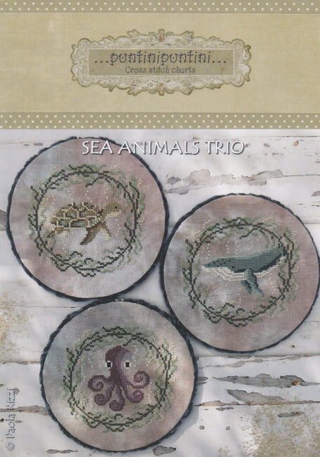 Sea Animals Trio - Puntini Puntini - Cross Stitch Pattern