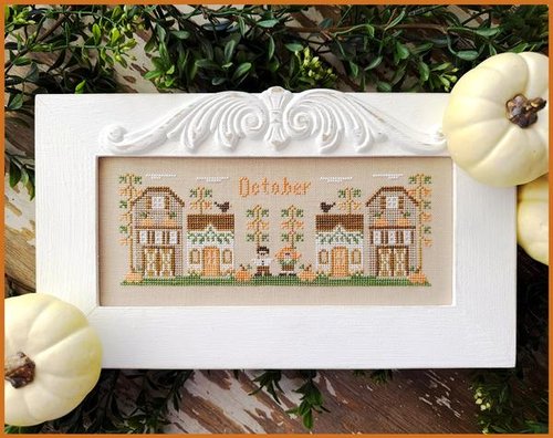 October Mini Village - Country Cottage Needleworks - Cross Stitch Pattern