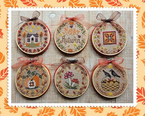 Autumn Mini-Rounds - Waxing Moon Designs - Cross Stitch Pattern