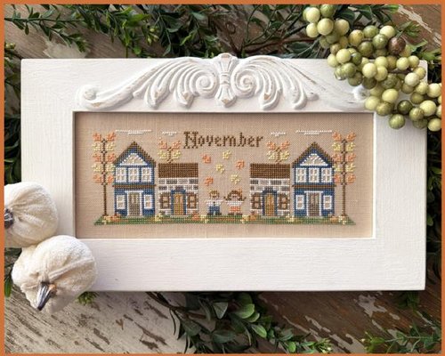 November Mini Village - Country Cottage Needleworks - Cross Stitch Pattern