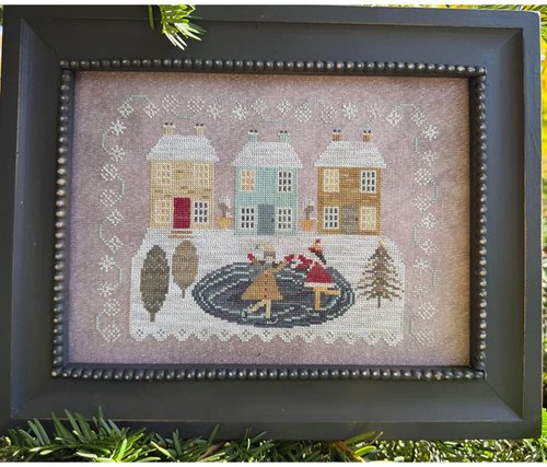 Skate Night - Running With Needles & Scissors - Cross Stitch Pattern