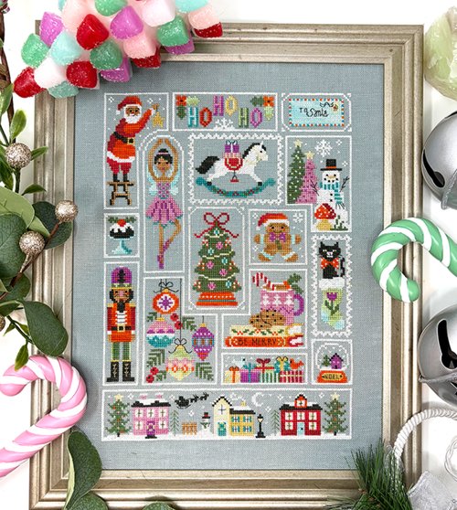 Ho Ho Holiday - Tiny Modernist - Cross Stitch Pattern