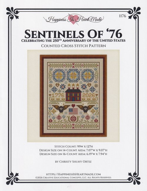 Sentinels of '76 - Happiness Is HeartMade - Cross Stitch Pattern