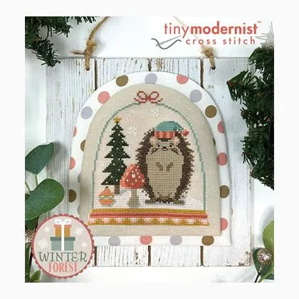 Winter Forest Part #4 Snowglobe Series - Tiny Modernist - Cross Stitch Pattern