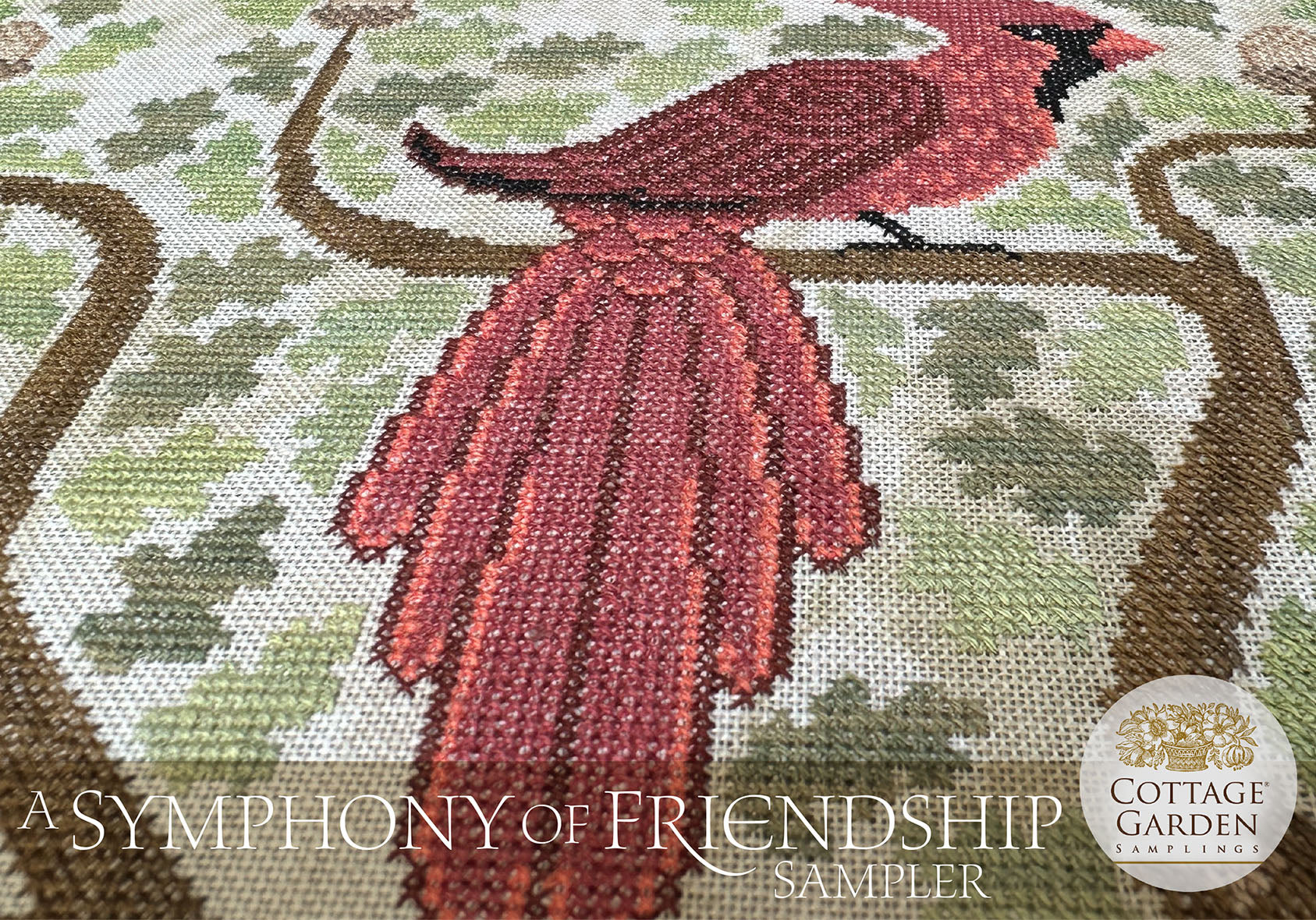 PRE-ORDER A Symphony of Friendship Sampler - Cottage Garden Samplings - Cross Stitch Pattern, Needlecraft Patterns, Needlecraft Patterns, The Crafty Grimalkin - A Cross Stitch Store