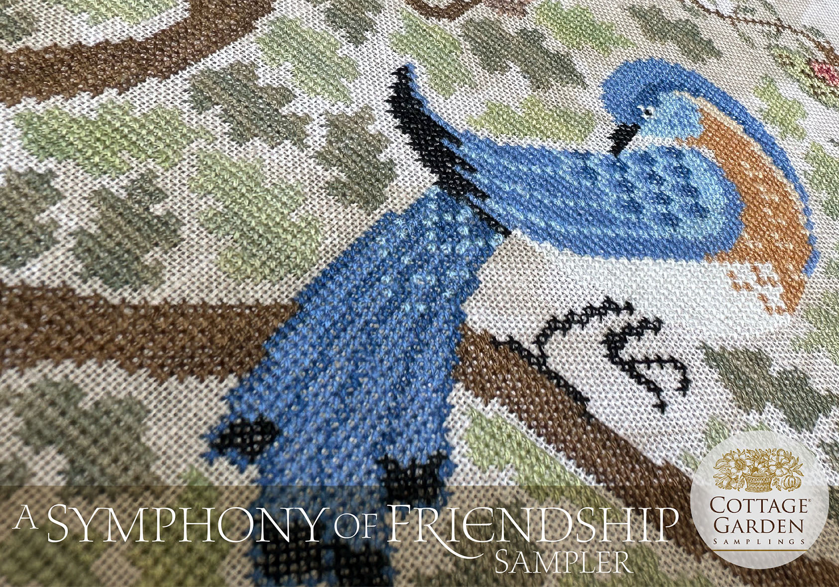 PRE-ORDER A Symphony of Friendship Sampler - Cottage Garden Samplings - Cross Stitch Pattern, Needlecraft Patterns, Needlecraft Patterns, The Crafty Grimalkin - A Cross Stitch Store