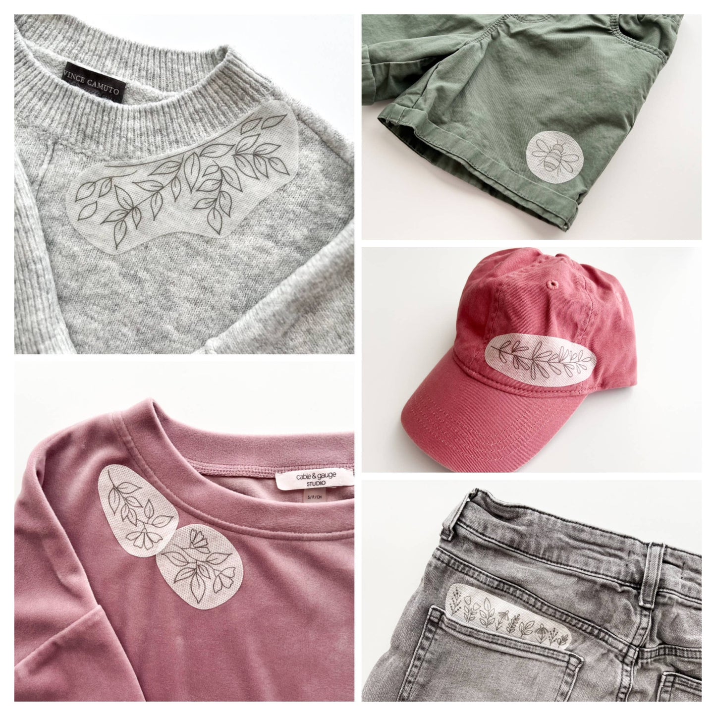 Stick & Stitch Floral embroidery patterns for clothing