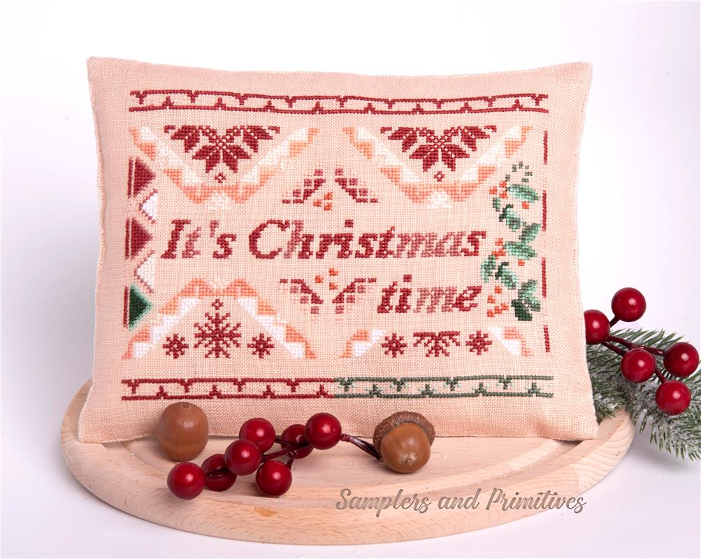 It's Christmas Time - Samplers and Primitives - Cross Stitch Pattern, Needlecraft Patterns, The Crafty Grimalkin - A Cross Stitch Store