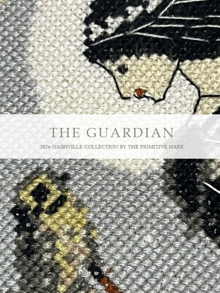 THE GUARDIAN - Primitive Hare Cross Stitch Pattern