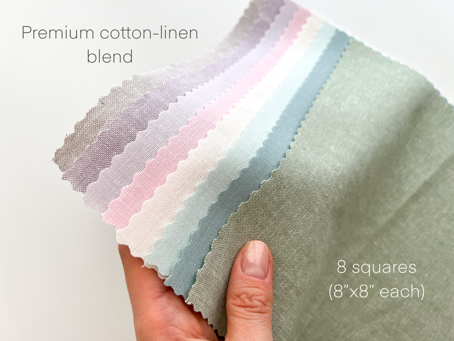 Embroidery fabric bundle, linen blend embroidery fabric pack