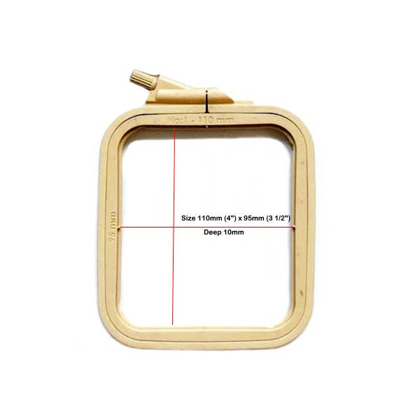 Nurge Square Plastic Hoops 110mm  X 95MM (4.3" 3.75")