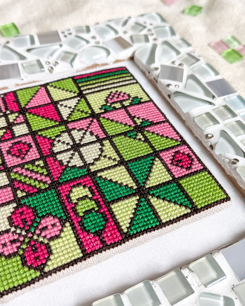 PREORDER Spring Mosaic - Shaded Stitchery - Cross Stitch Pattern