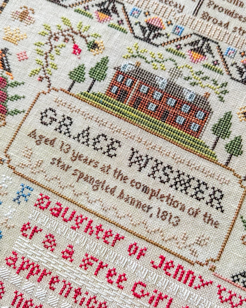 A Sampler for Grace - Shaded Stitchery - Cross Stitch Pattern