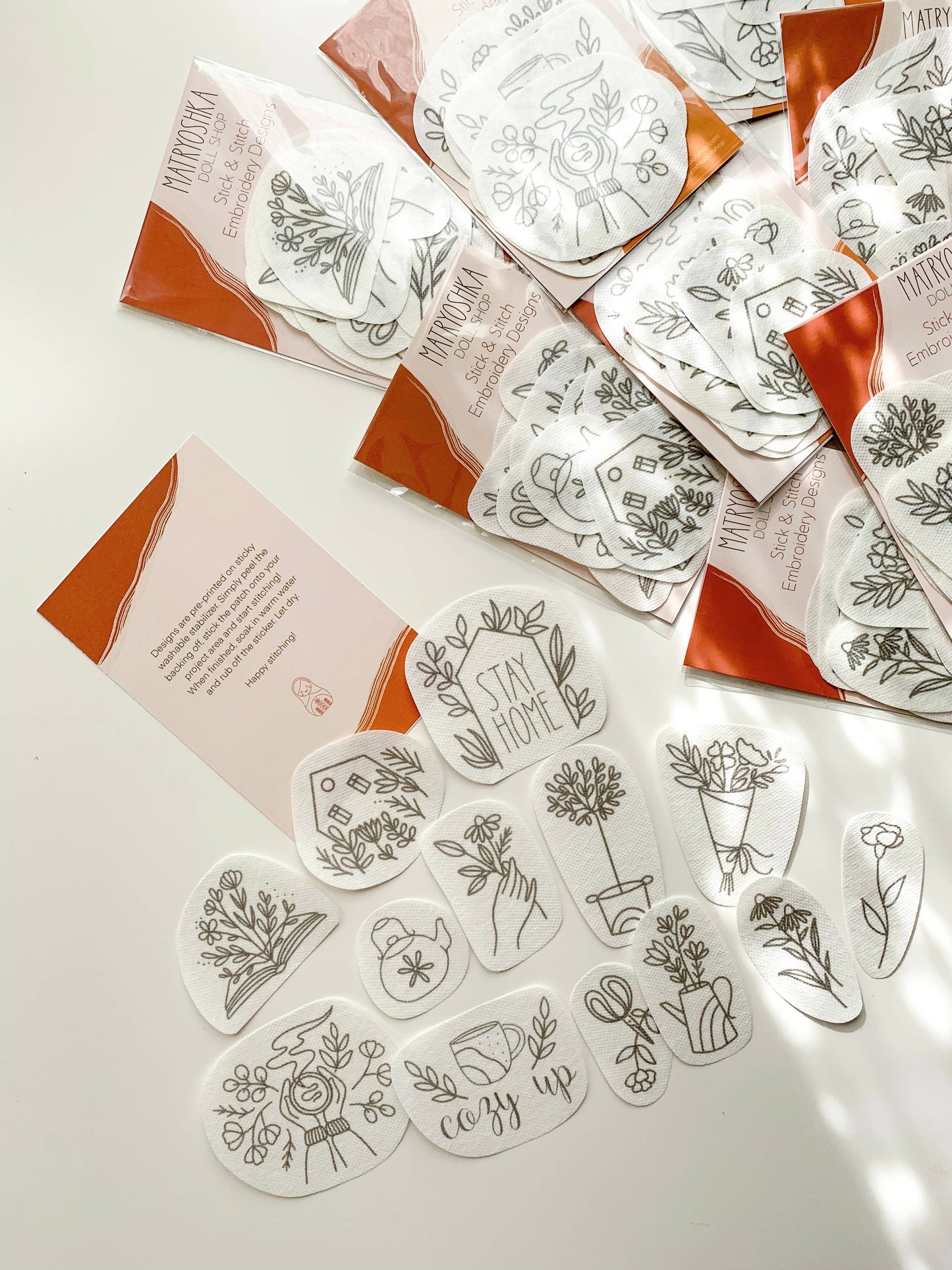 Stick & Stitch Embroidery patterns, embroidery patches