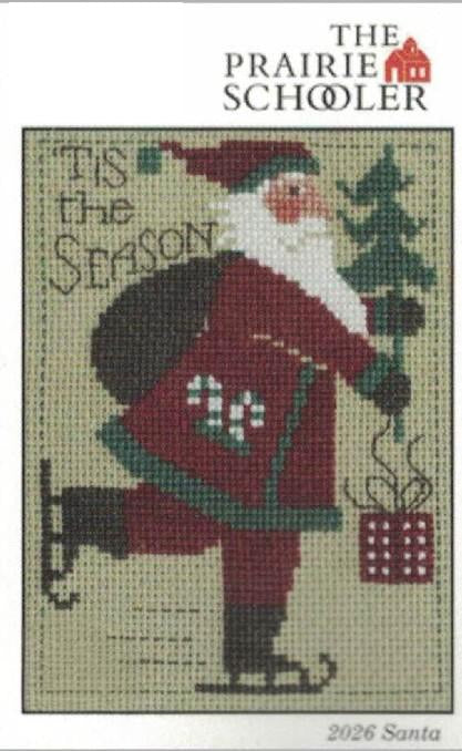 2026 Schooler Santa - The Prairie Schooler - Cross Stitch Pattern