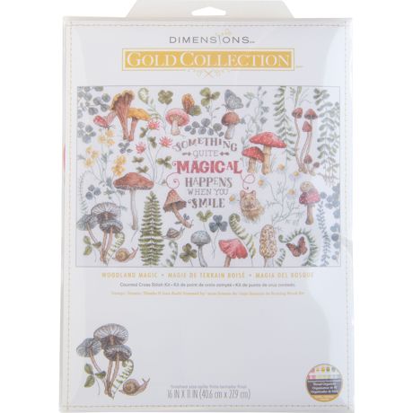 Dimensions Counted Cross Stitch Kit 16" x 11" - Woodland Magic 16 Count