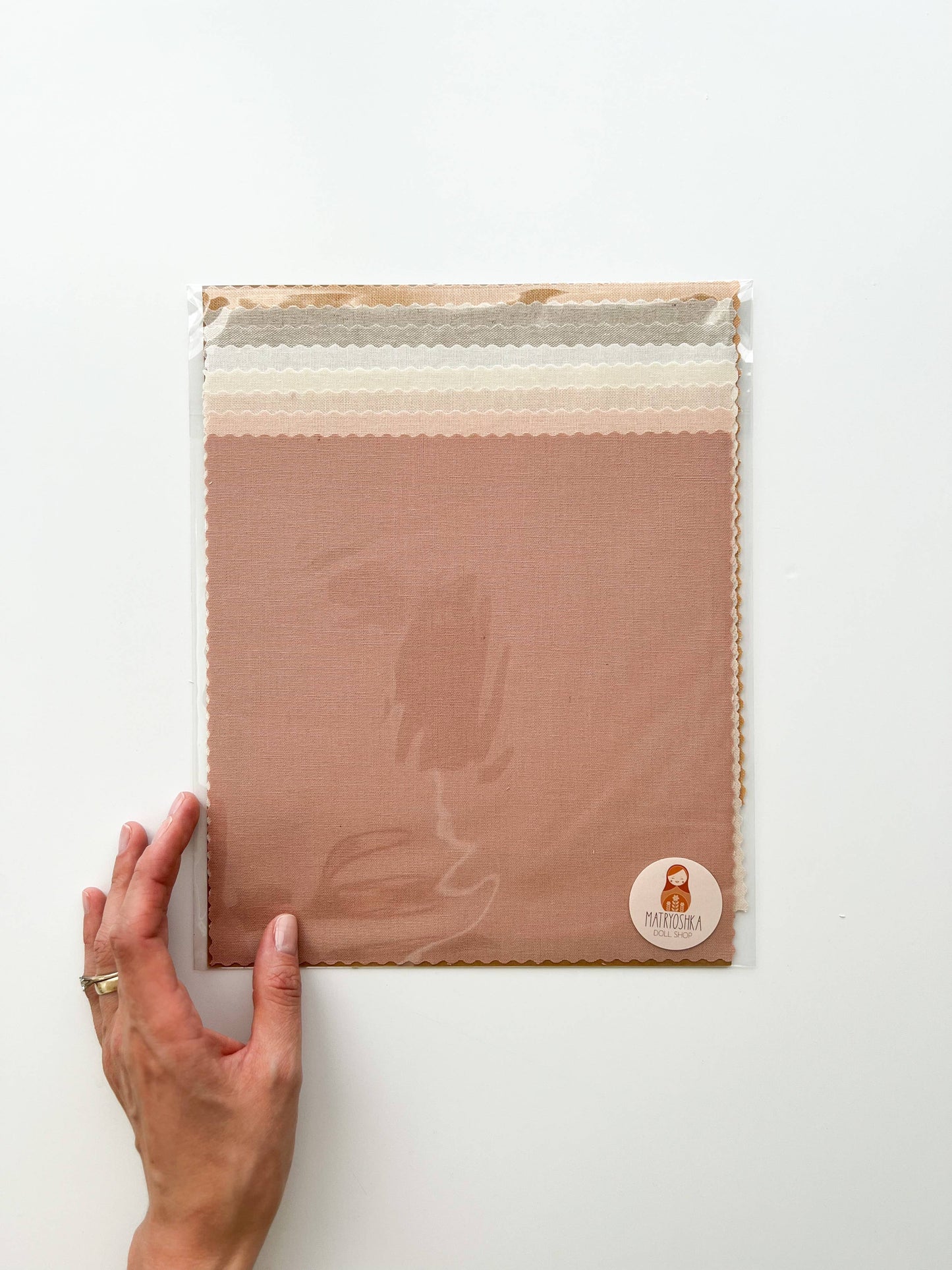 Embroidery fabric bundle, linen blend embroidery fabric pack