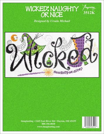 Imaginating Counted Cross Stitch Kit 18"X9" - Wicked (14 Count)