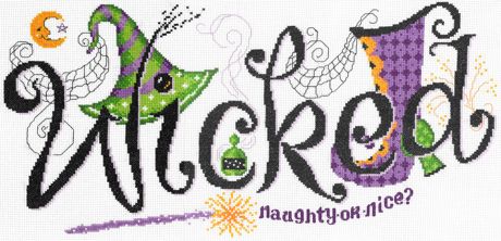 Imaginating Counted Cross Stitch Kit 18"X9" - Wicked (14 Count)