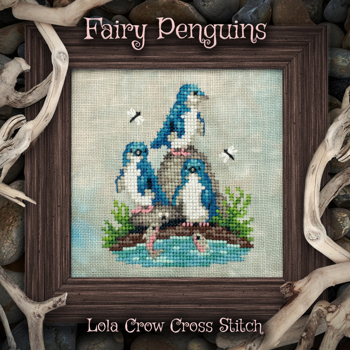Fairy Penguins - Lola Crow - Cross Stitch Pattern, Cross Stitch Patterns, The Crafty Grimalkin - A Cross Stitch Store