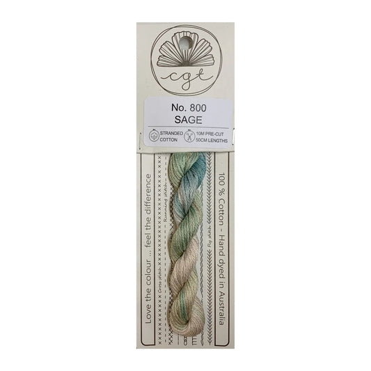Sage No. 800 - Cottage Garden Threads, Thread & Floss, The Crafty Grimalkin - A Cross Stitch Store