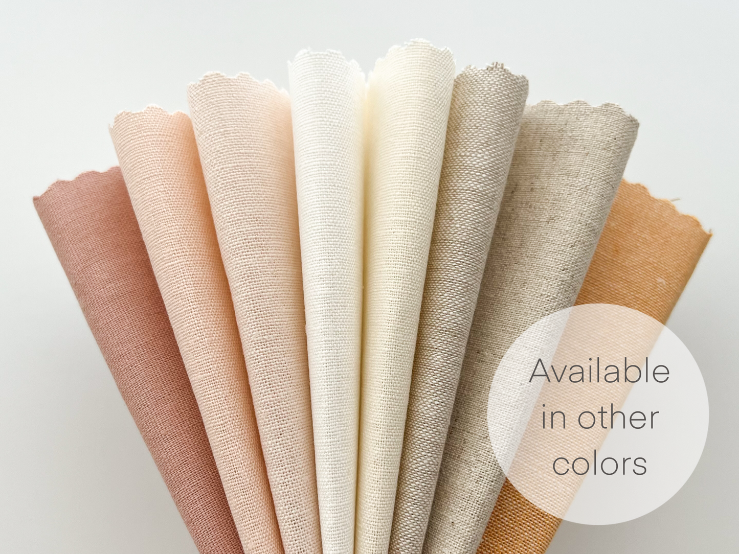 Embroidery fabric bundle, linen blend embroidery fabric pack