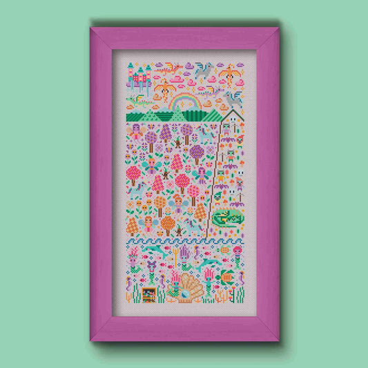 Fantasy Garden - Una Buena Pieza - Cross Stitch Pattern