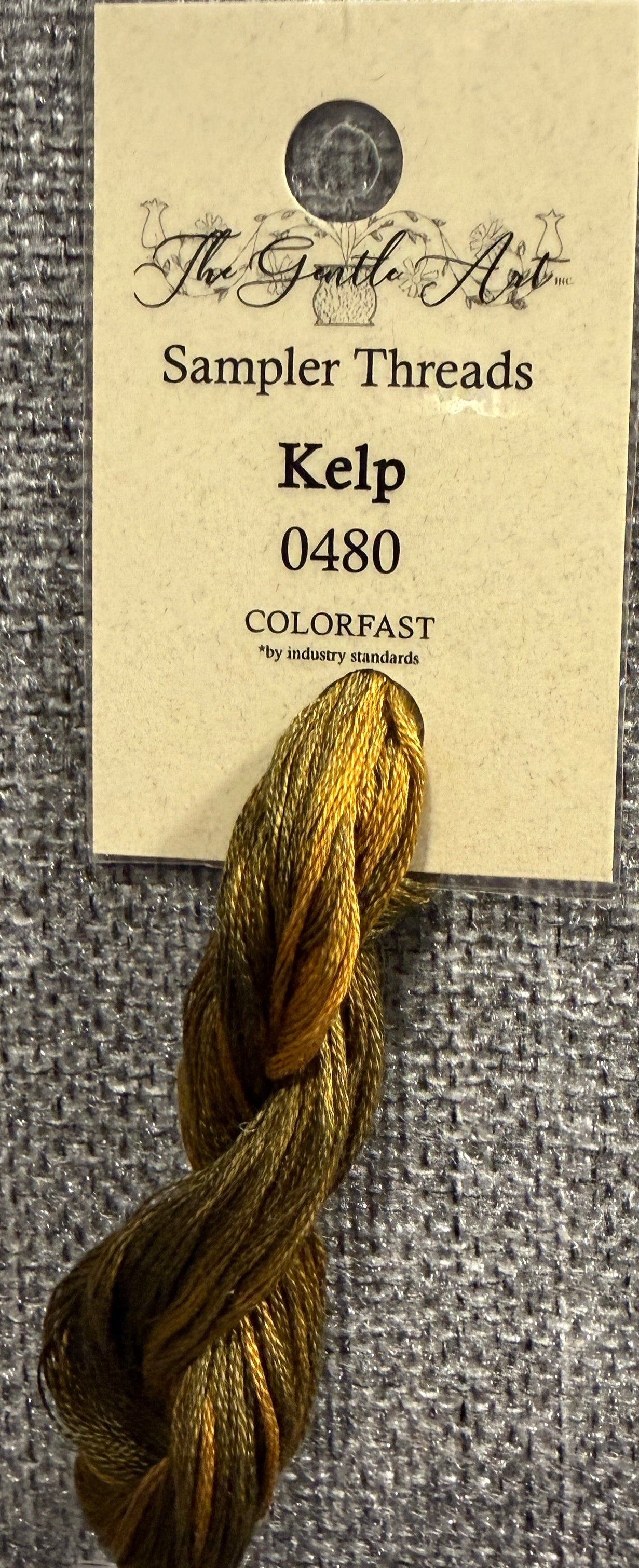 Kelp - Gentle Arts Cotton Thread - 5 yard Skein - Cross Stitch Floss