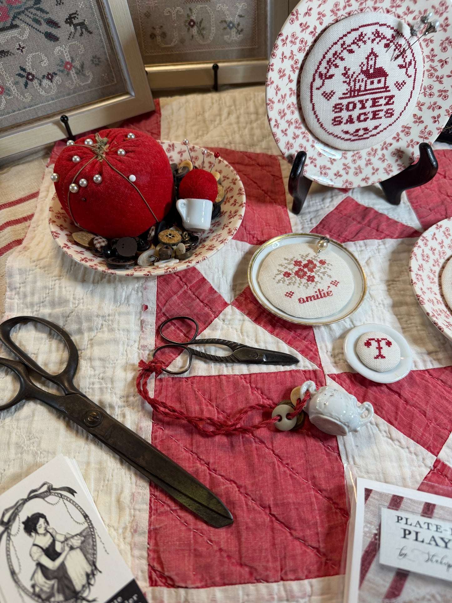 Plate-I-Tudes, Play Nice - Shakespeares Peddler - Cross Stitch Pattern